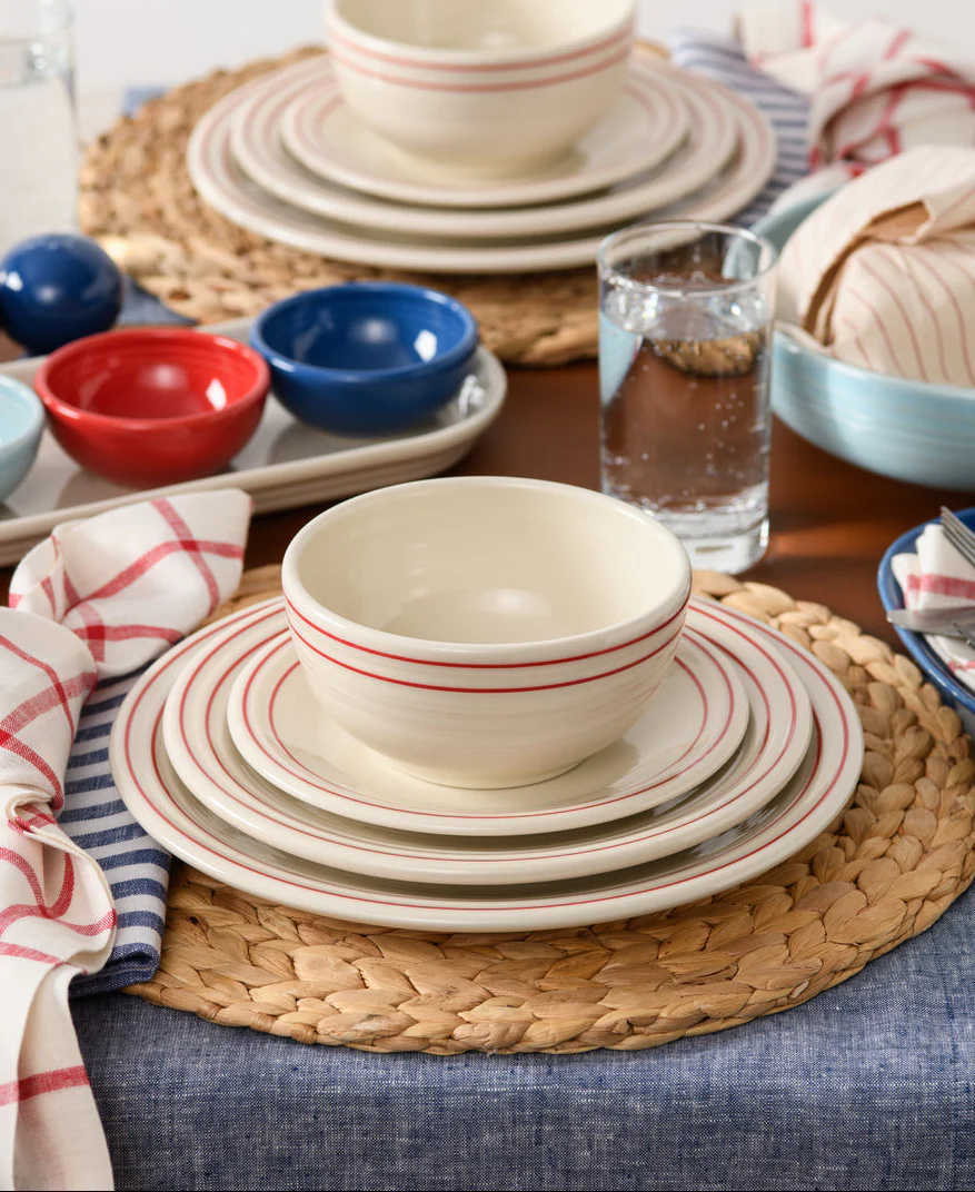 Americana Scarlet Band Classic Bistro 3-Piece Place Setting, Service For 1 - Image 5