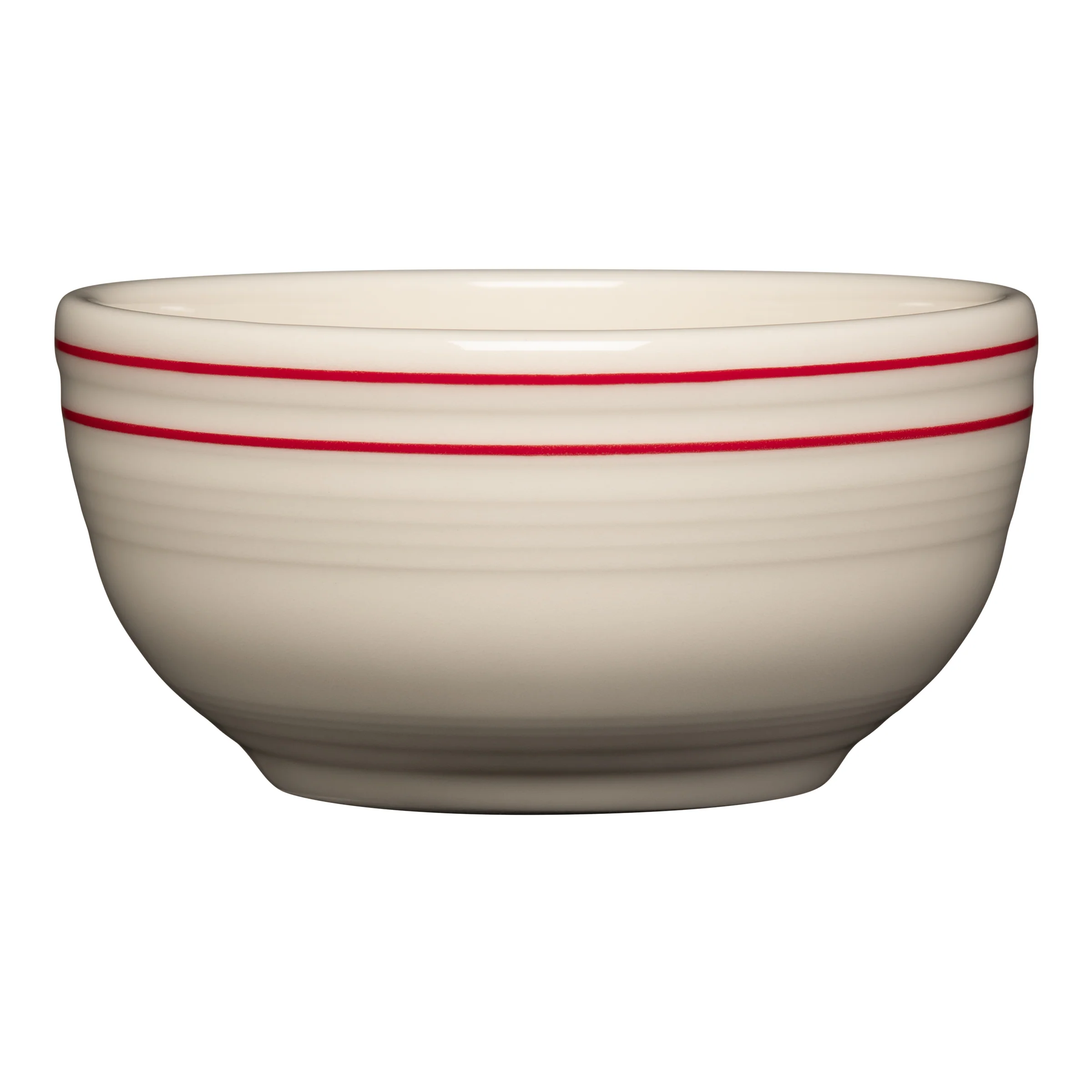 Americana Scarlet Bands Set of 4 Bistro Coupe 5 1/2 Inch Cereal Bowl 22 oz - Image 4