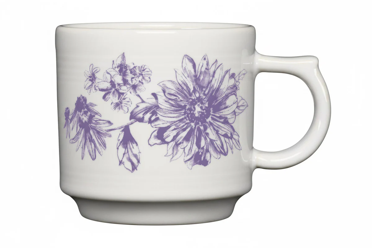 Botanical Floral Lavender 16oz Stackable Mug