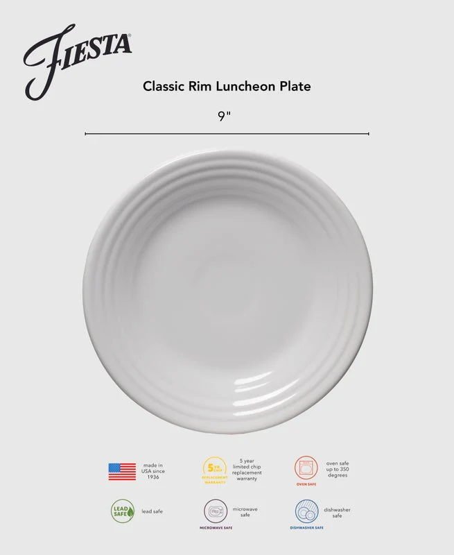 Botanical Floral Lavender Classic Rim 9 Inch Luncheon Plate - Image 4
