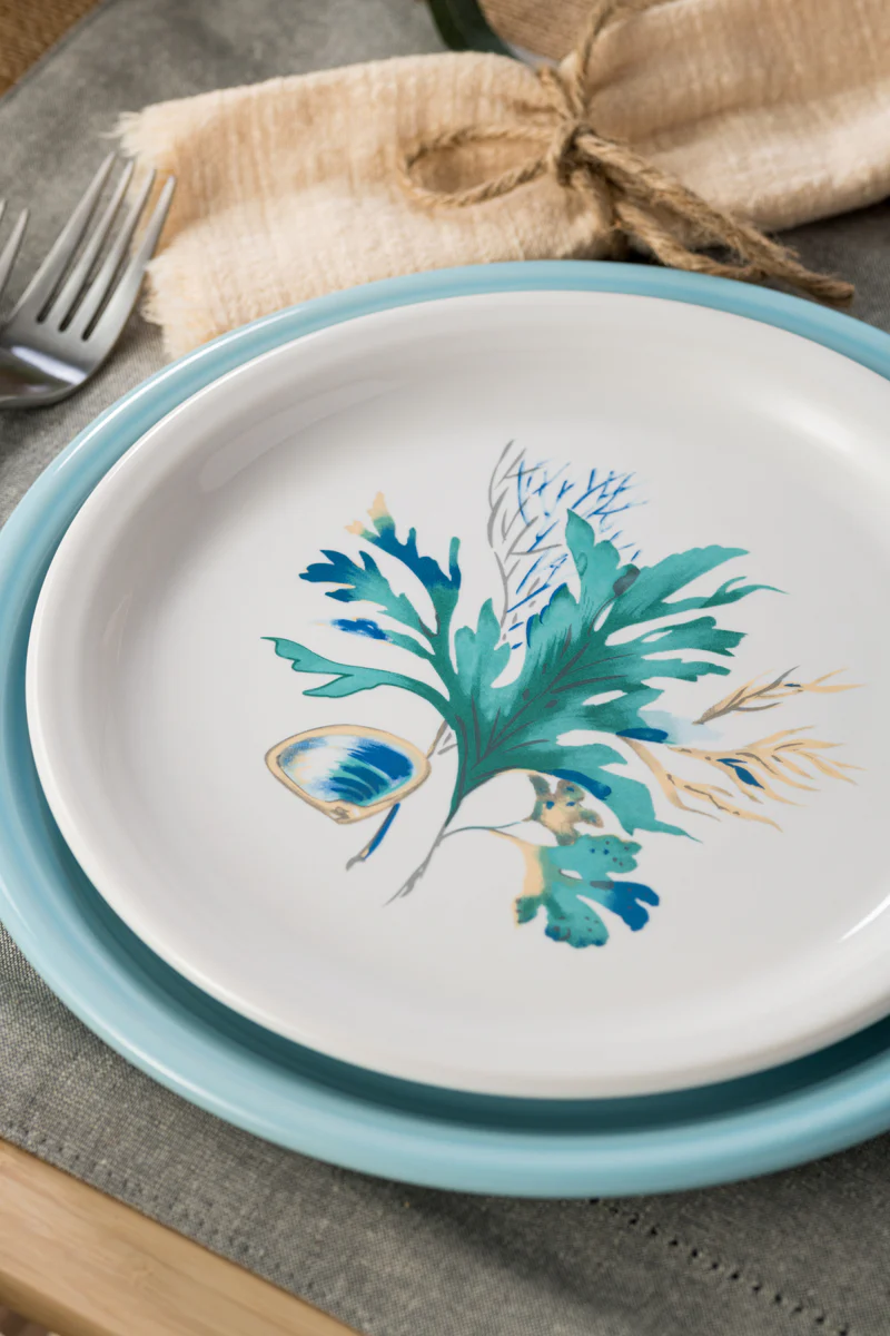 Retired Coastal Shores Bistro Coupe 9 Inch Luncheon Plate - Image 2