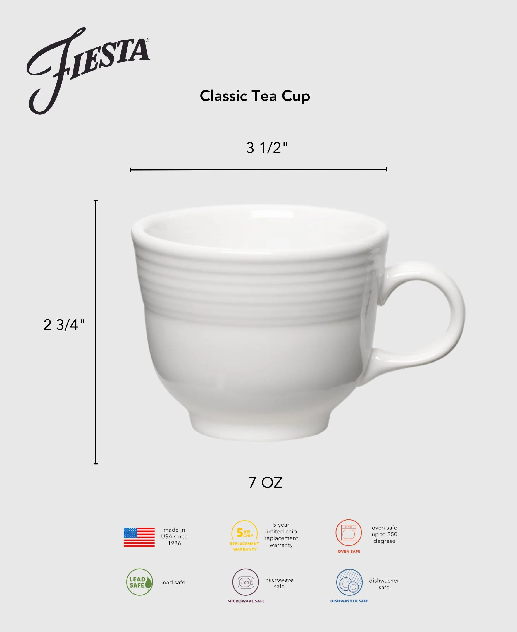 Retired Classic 7 3/4 OZ Tea Cup - Image 2