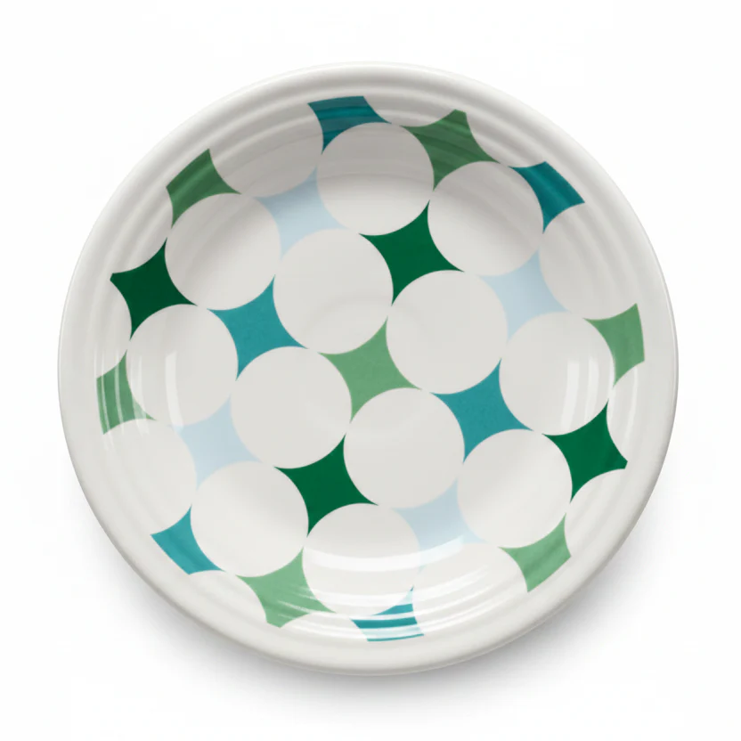 Fiesta Aegean Kaleido Circles Classic Rim 9 Inch Luncheon Plate