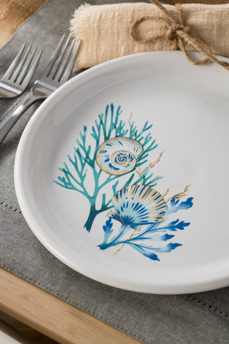 Retired Coastal Shores Bistro Coupe 10 1/2 Inch Dinner Plate - Image 2