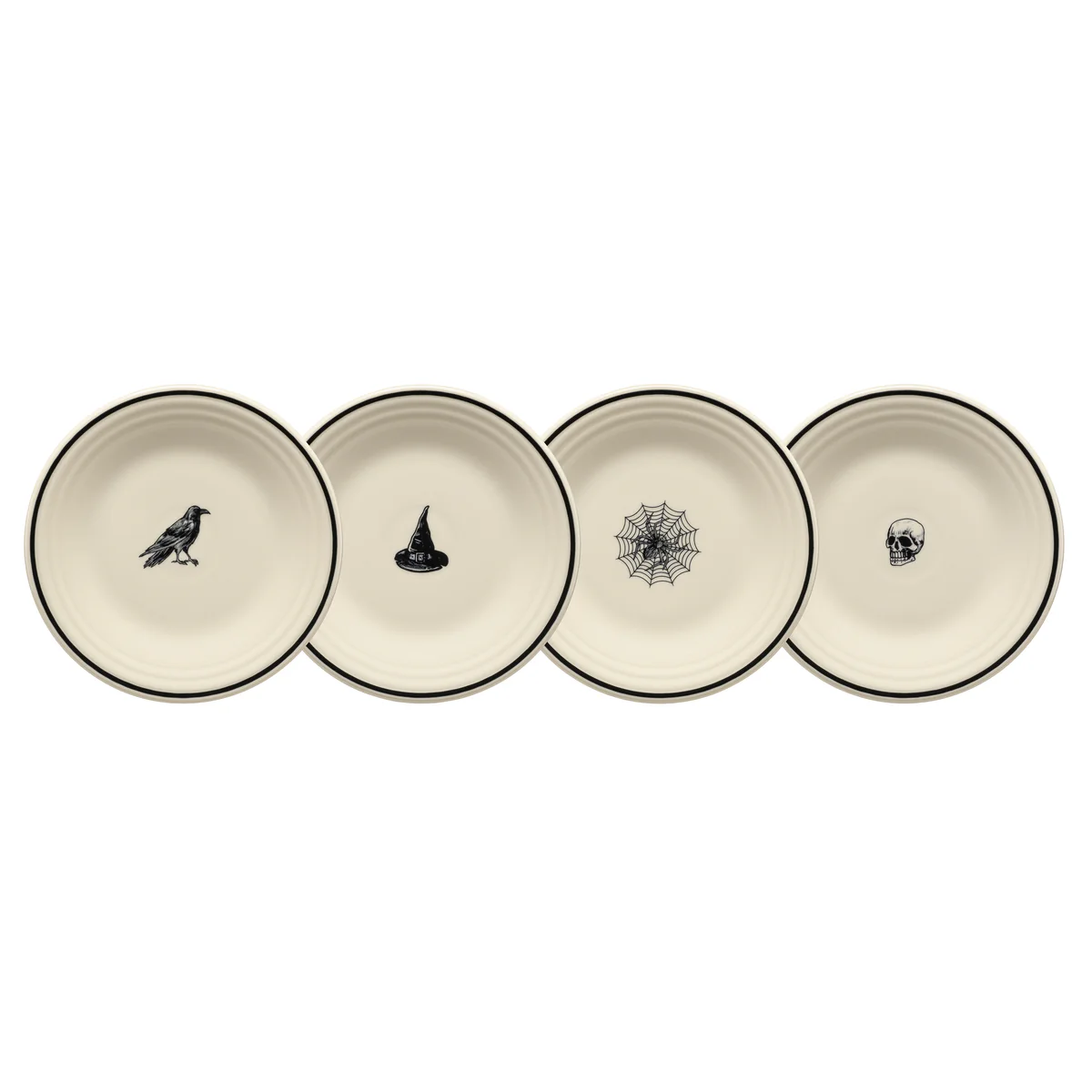 Halloween Icons Set of 4 Classic Rim 9 Inch Luncheon Plate