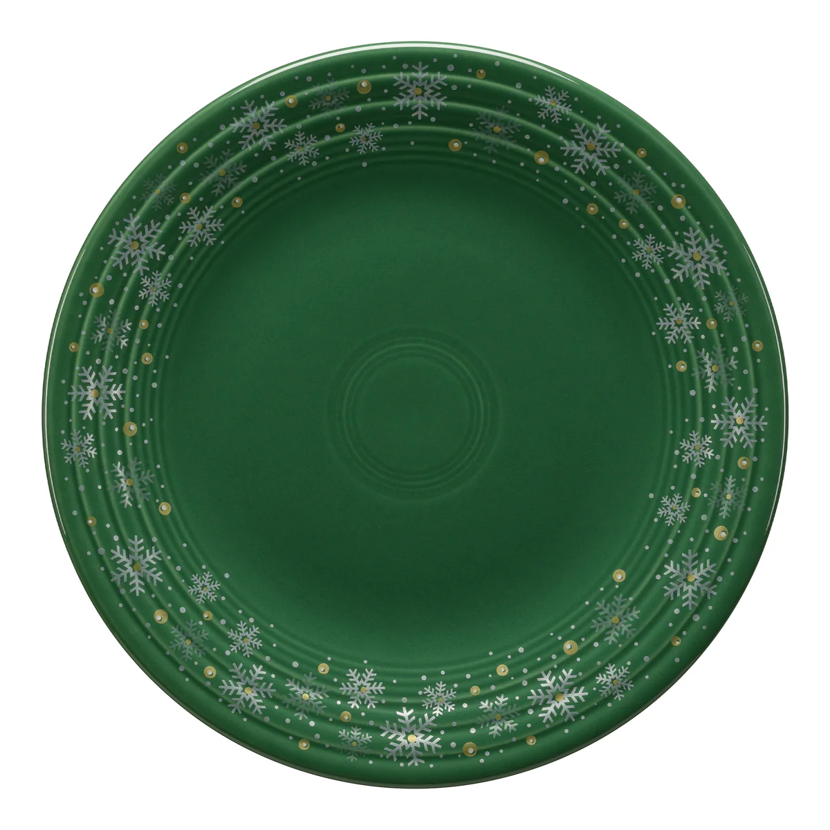 Retired Jade Snowflake Classic Rim 9 Inch Luncheon Plate