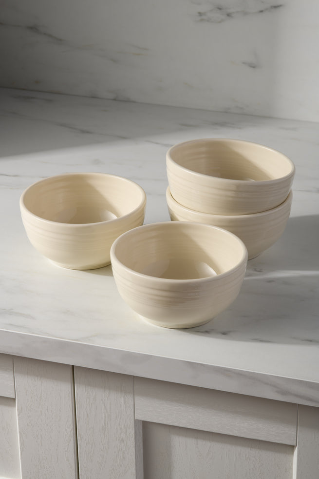 Linen Bistro Coupe 5 1/2 Inch Cereal Bowl 22 oz, Set of 4 - Image 2