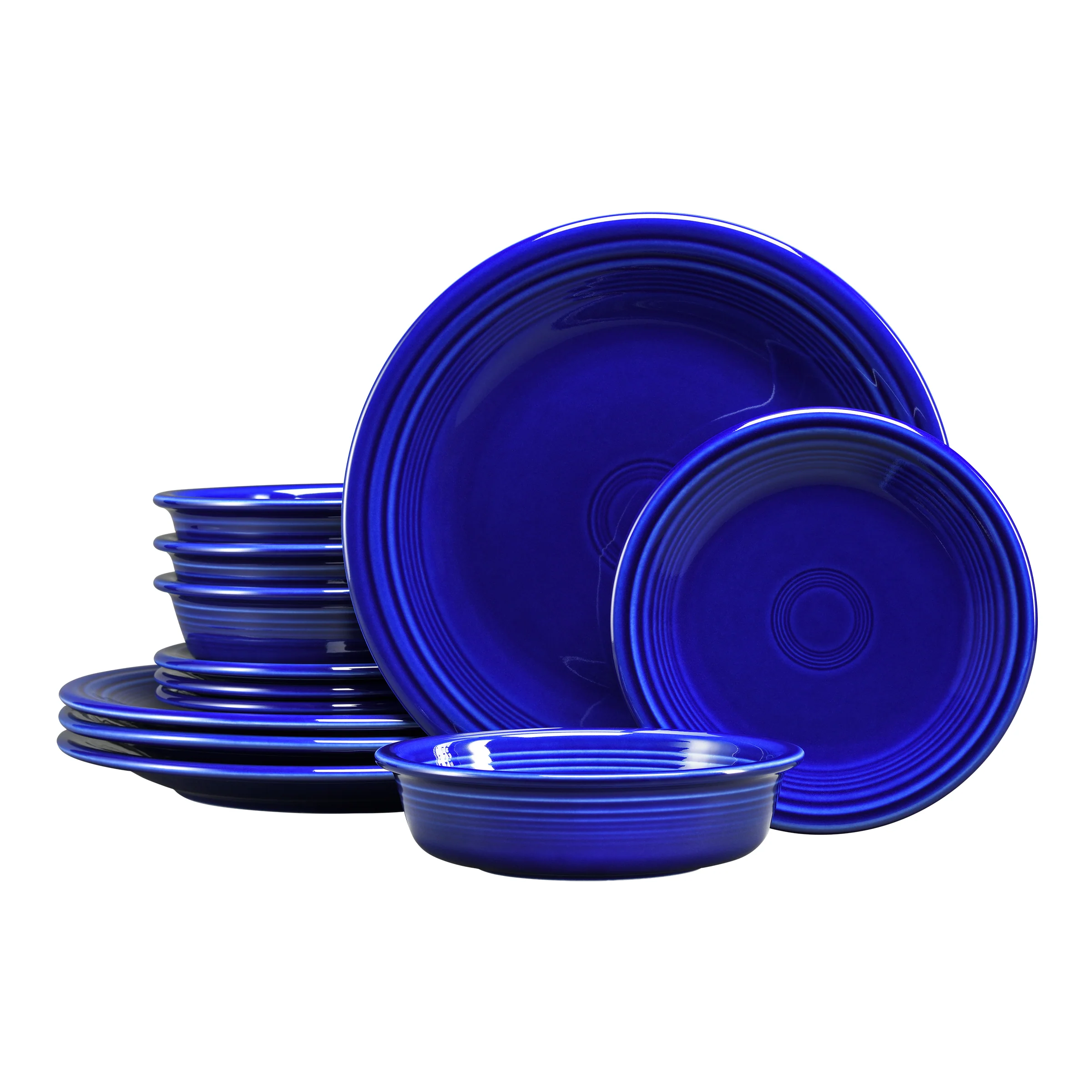 Retired Classic Rim 12-Piece Dinnerware Set, Service for 4 - Image 3