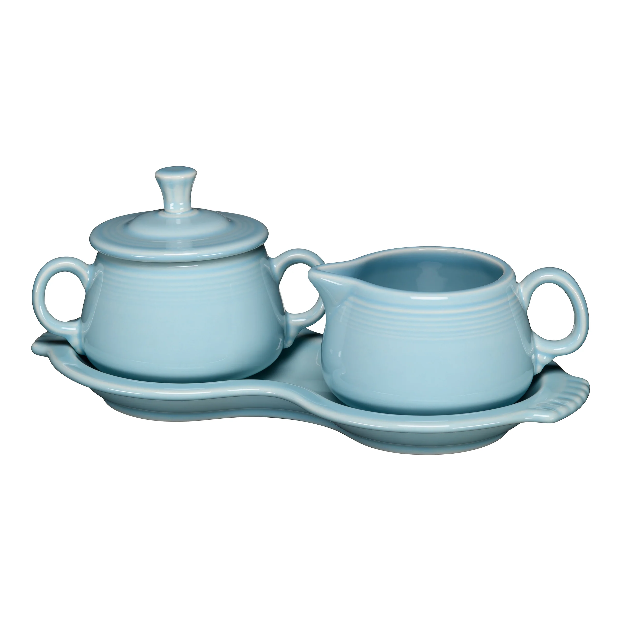 Retired 4-Piece Sugar Bowl and Creamer Set with Tray - Image 3