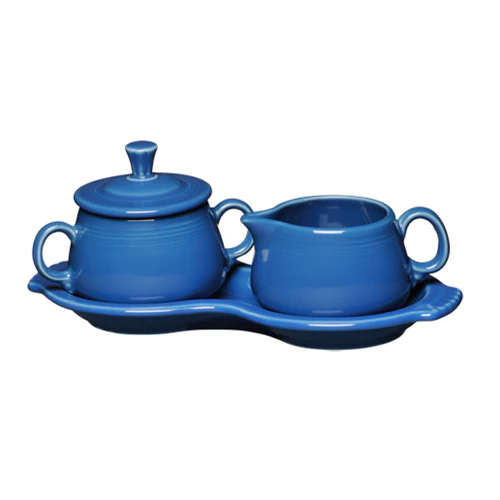 Retired 4-Piece Sugar Bowl and Creamer Set with Tray - Image 5