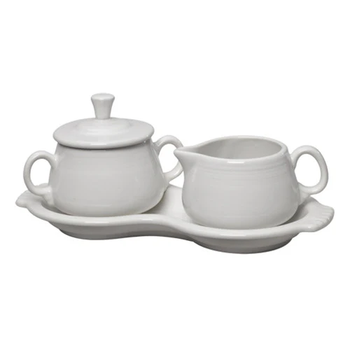 Retired 4-Piece Sugar Bowl and Creamer Set with Tray - Image 7