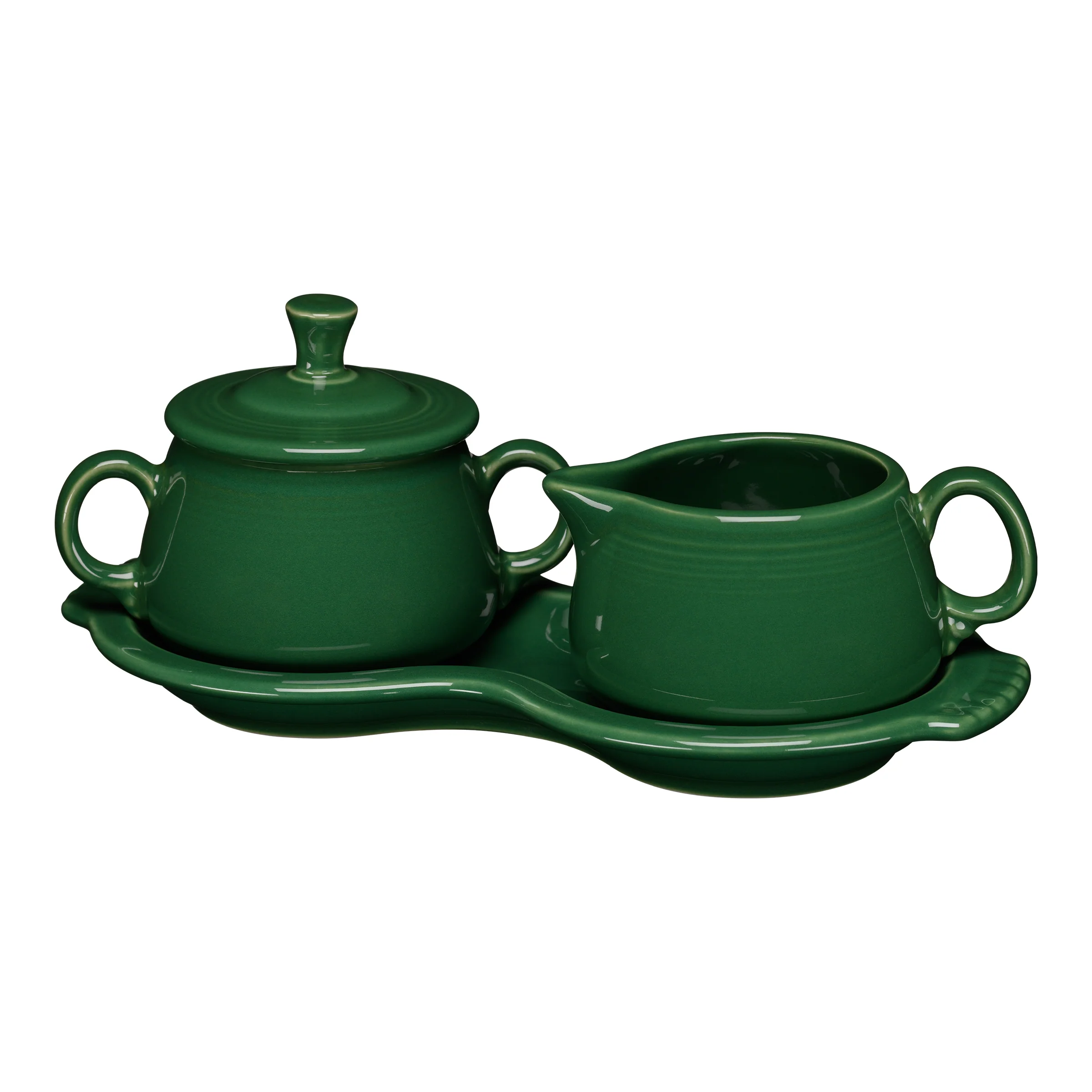 Retired 4-Piece Sugar Bowl and Creamer Set with Tray - Image 9